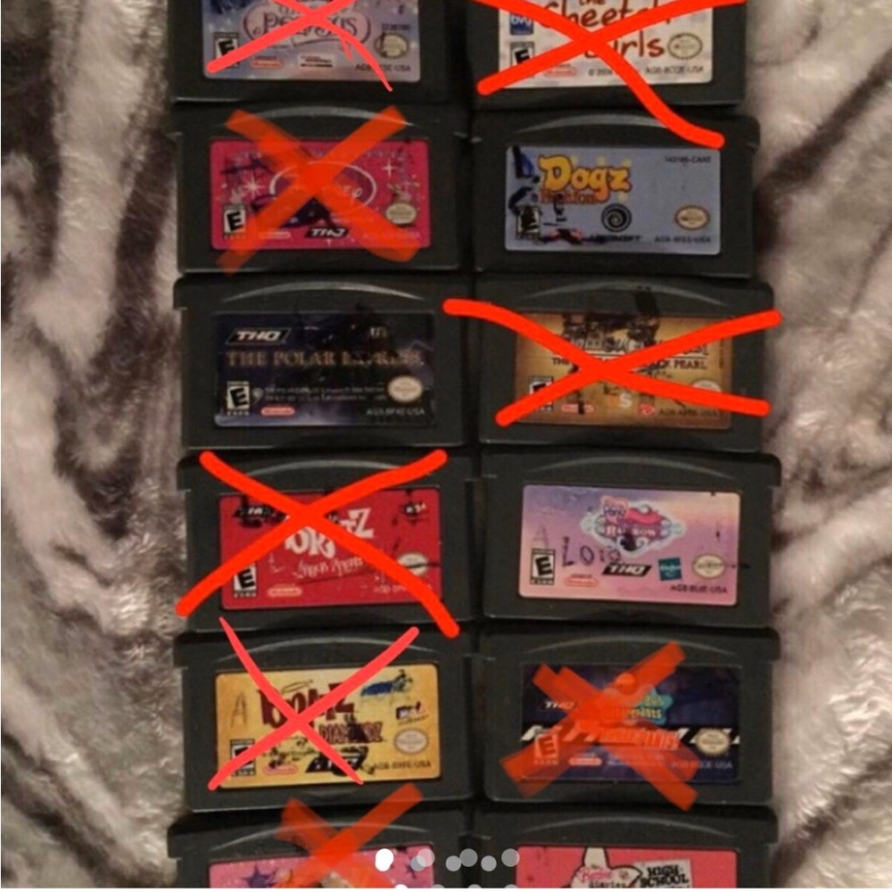 Y2k Vintage Game boy advance games!